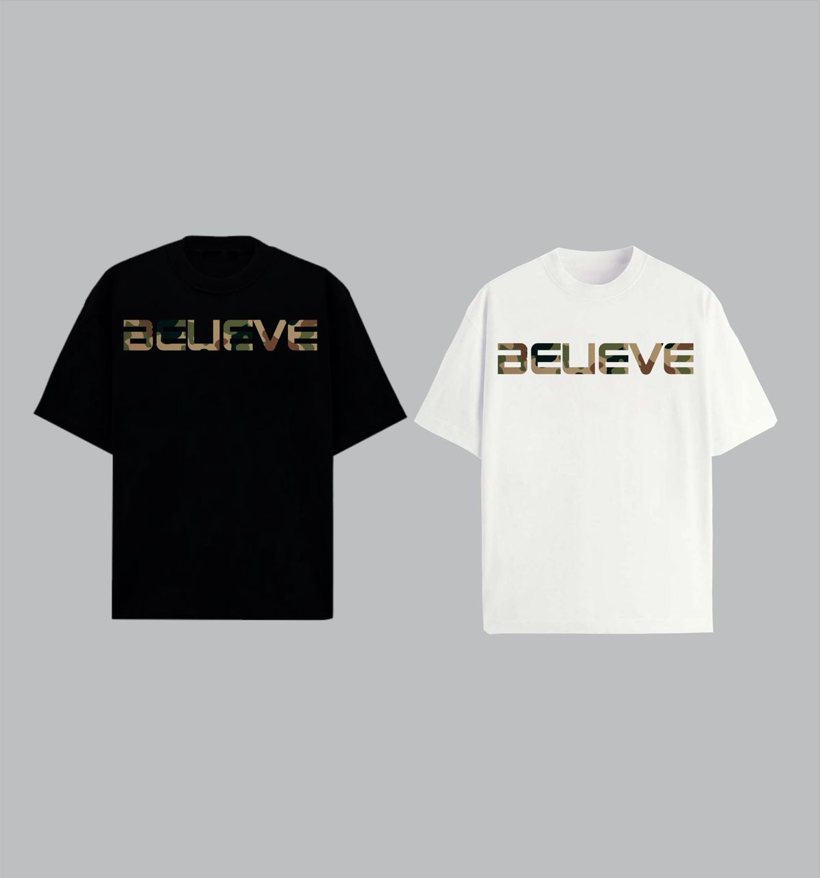 Believe camo T-shirt